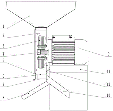 Automatic maize crusher with cooling system