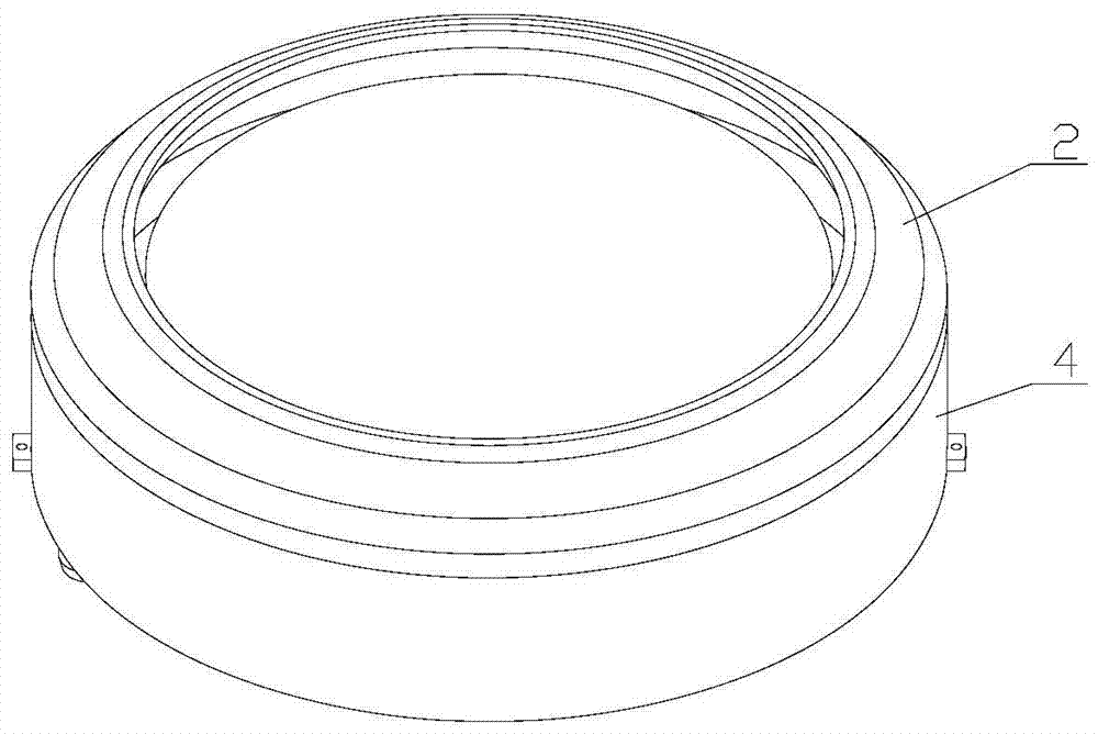 An anti-splash and anti-adhesion type process cavity for a track machine uniforming unit