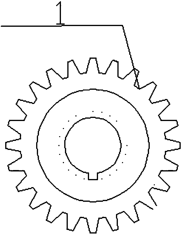 Novel tooth-connected type elastic bearing bush