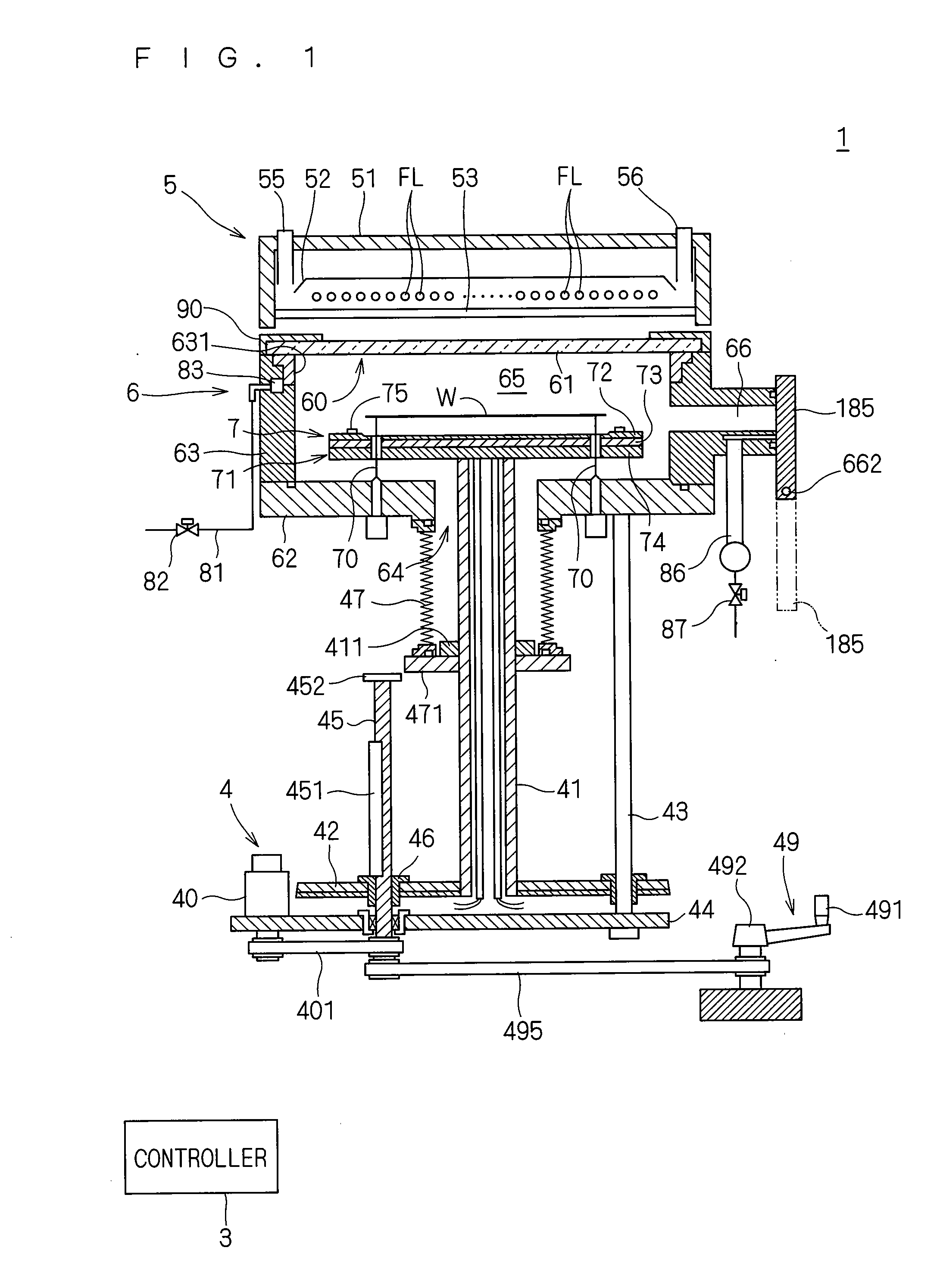 Heat treatment apparatus heating substrate by irradiation with light