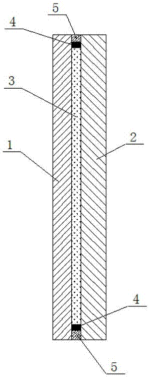 Non-heat insulation type composite fireproof glass and manufacturing method thereof