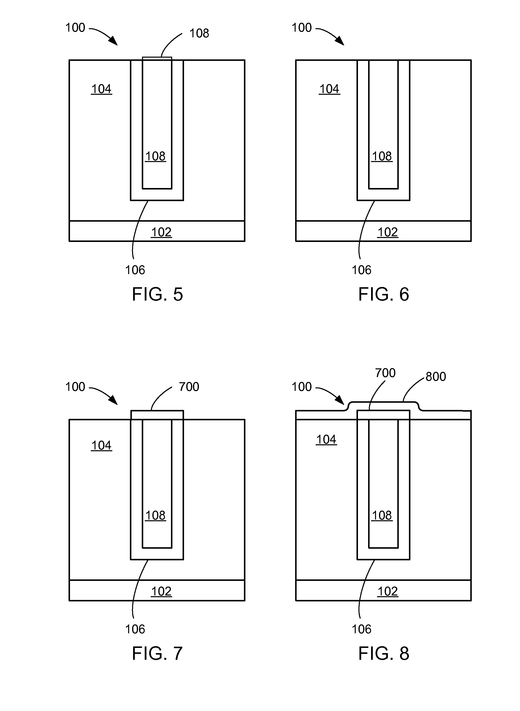 Semiconductor system with surface modification