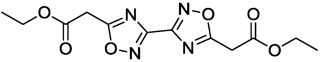 Synthesis of 5,5'-diacetoxyethyl-3,3'-bi-1,2,4-oxadiazole