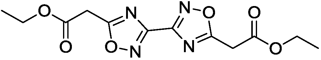 Synthesis of 5,5'-diacetoxyethyl-3,3'-bi-1,2,4-oxadiazole