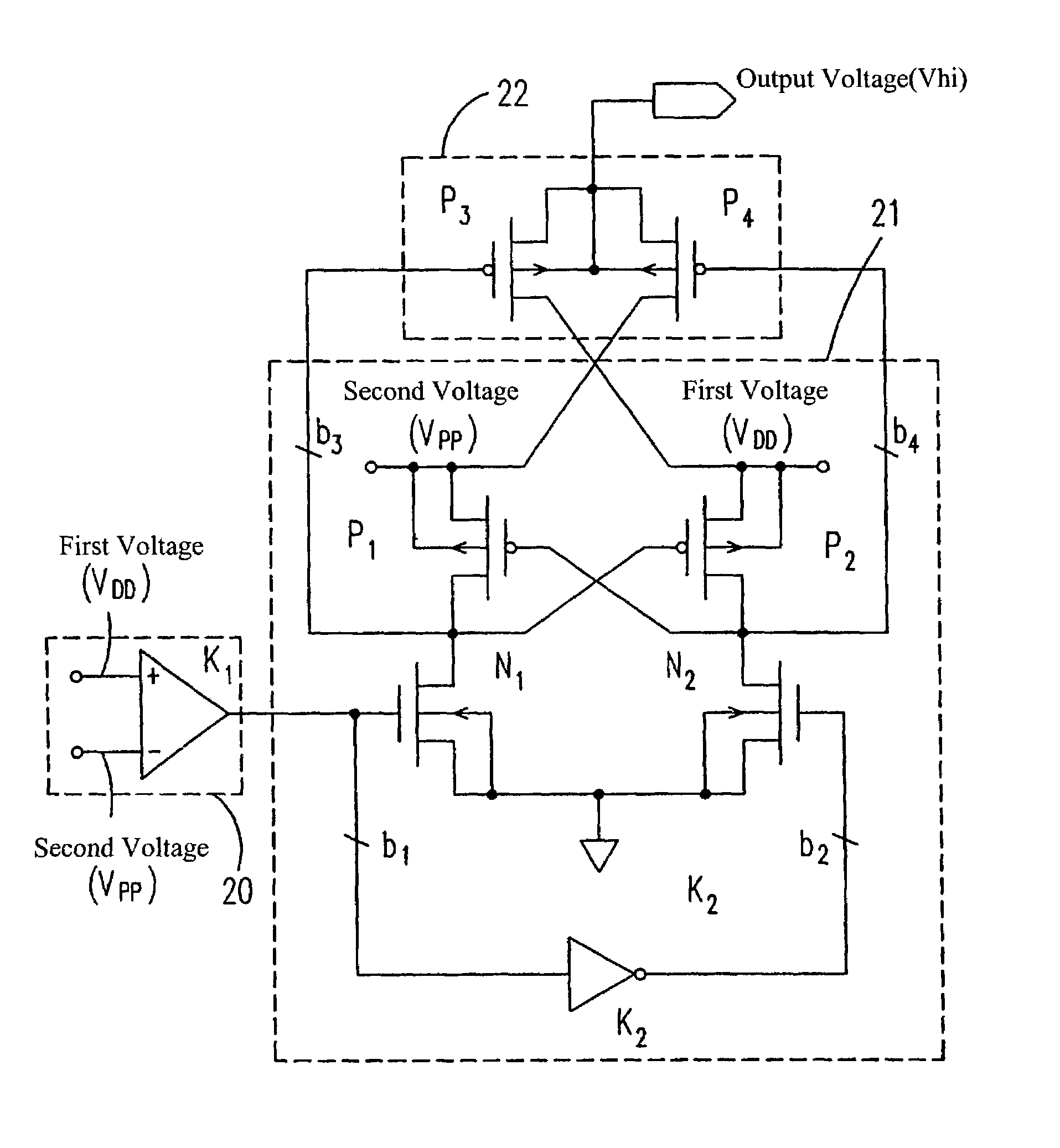Control circuit with multiple power sources