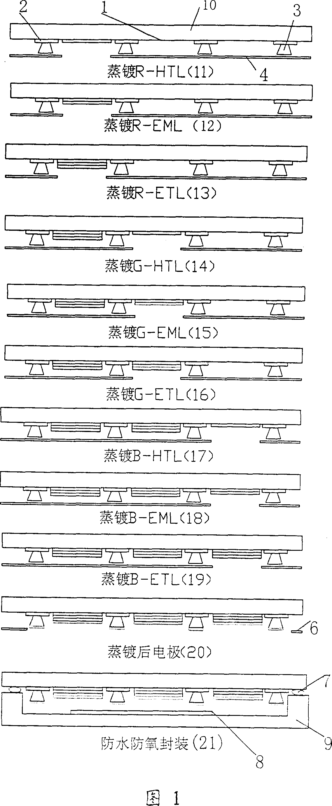 Organic light emitting diode and its producing method