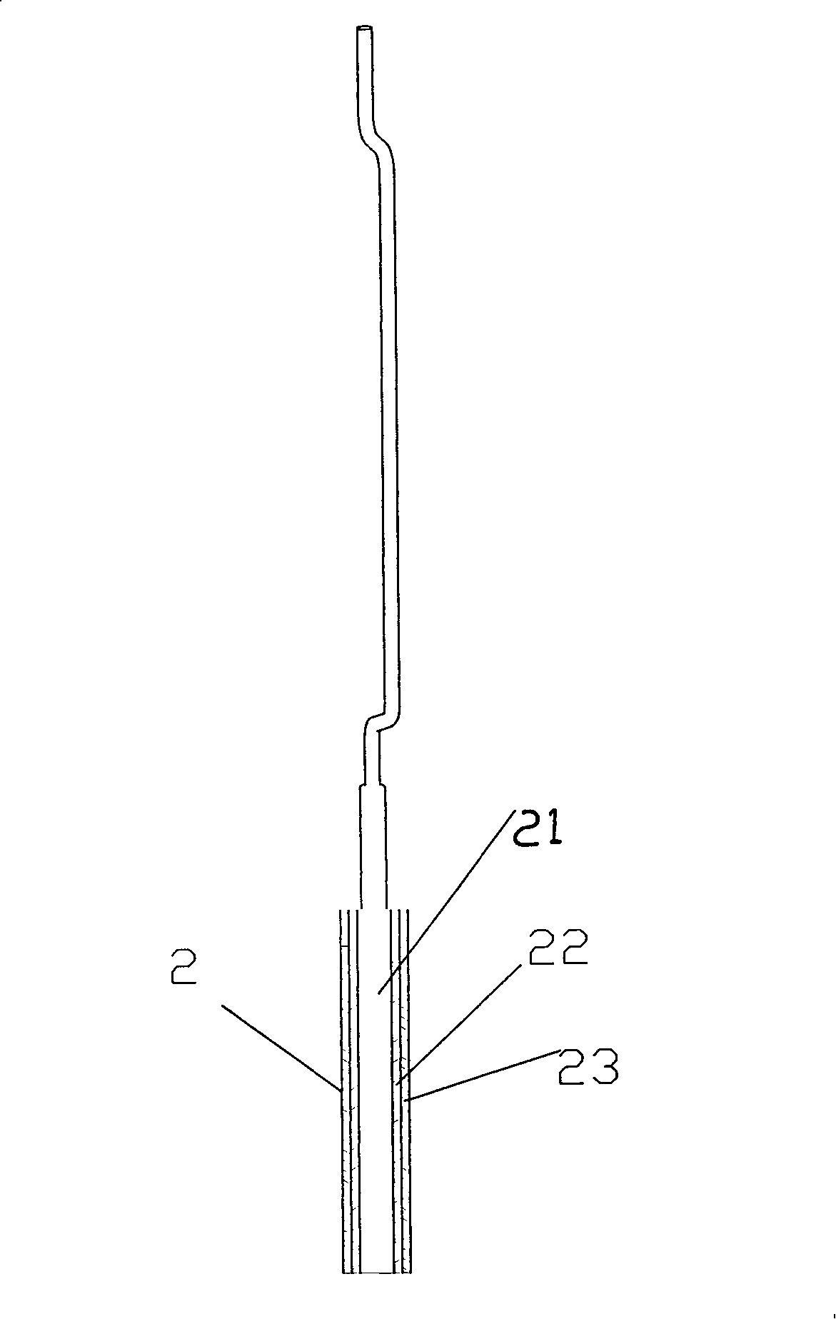 Glue line heating device of zigzag veneer longitudinal splicer