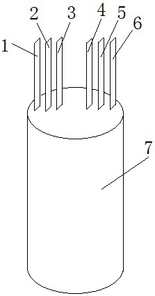 A method for piercing the lead wire of an aluminum electrolytic capacitor core
