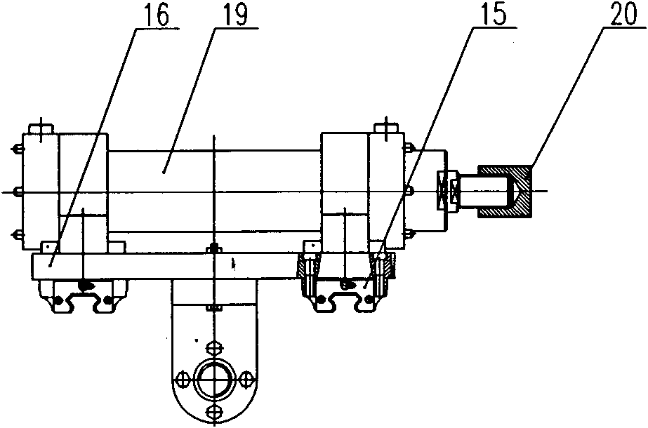 Device for adjusting bending of cross rod for rail wagon