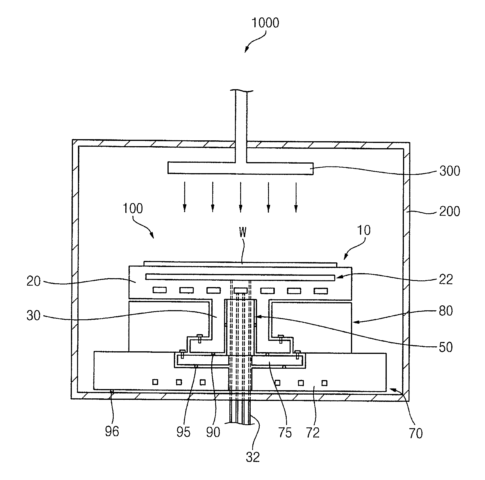 Stage unit for supporting a substrate and apparatus for processing a substrate including the same
