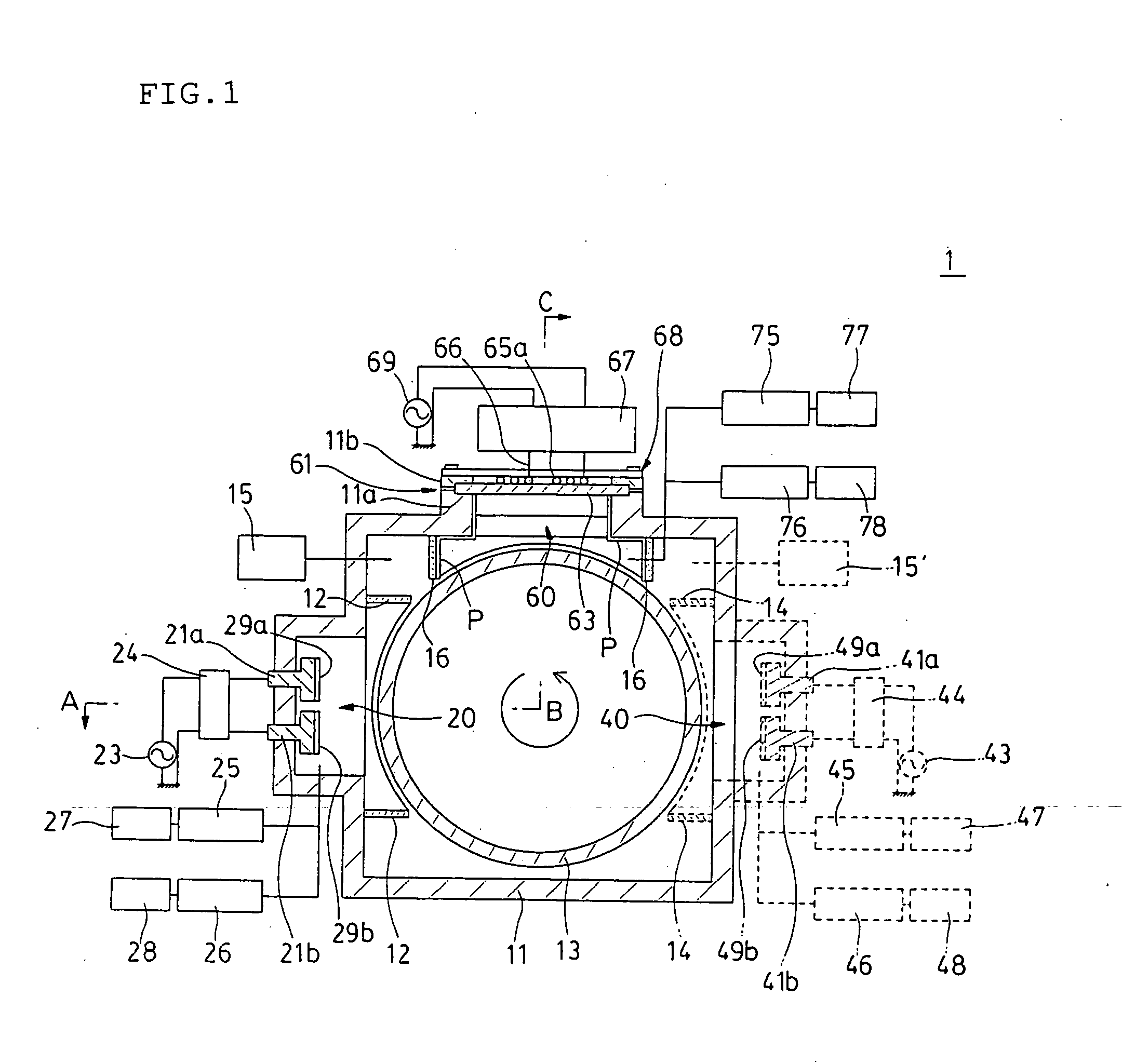 Thin film forming device and thin film forming method