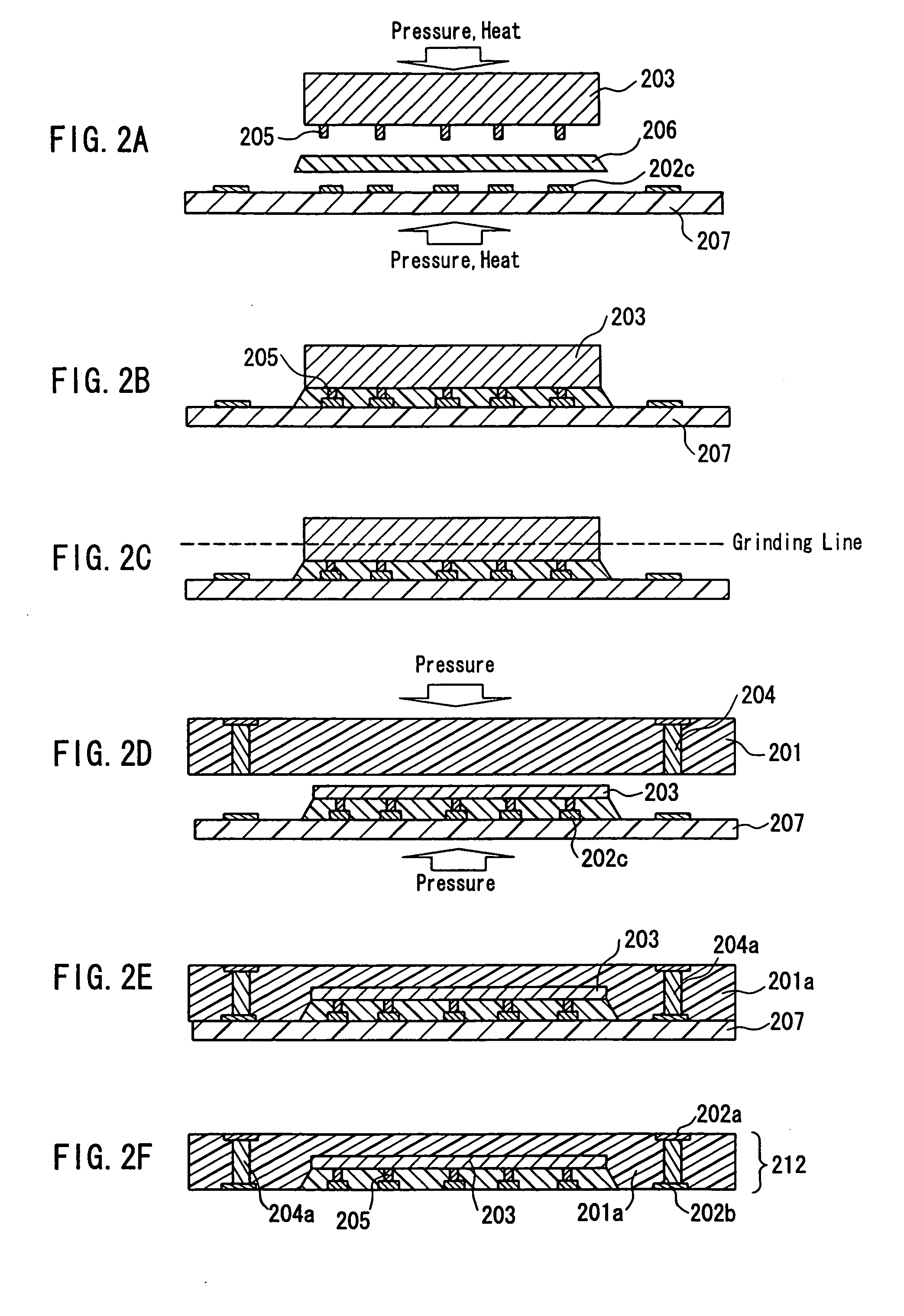 Circuit component built-in module with embedded semiconductor chip and method of manufacturing