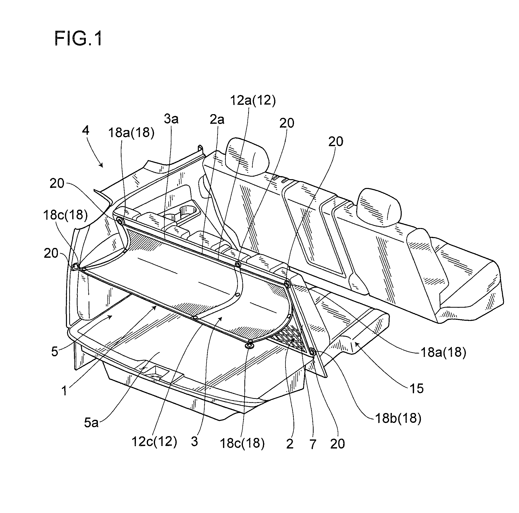 Cargo net for vehicle