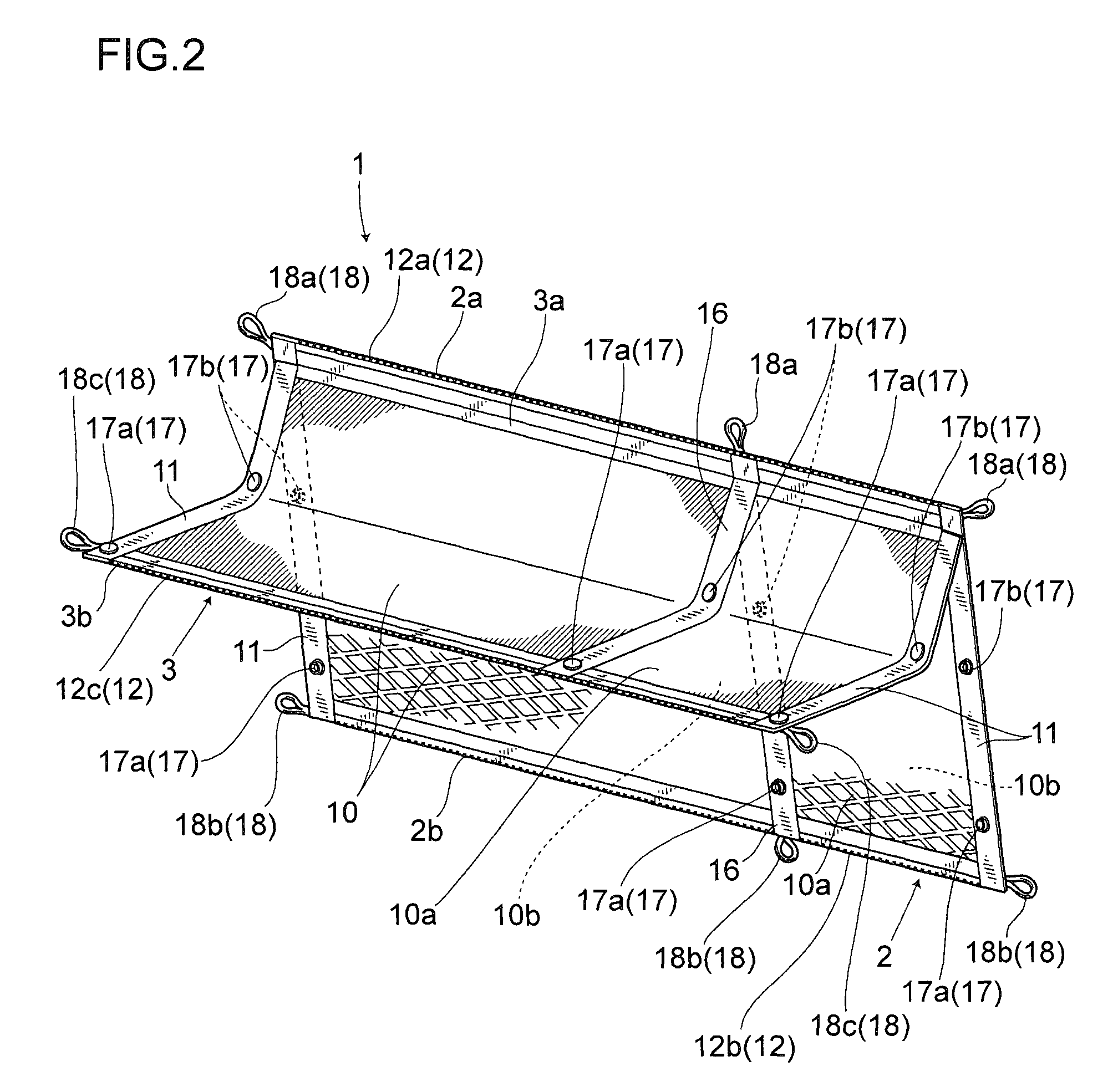 Cargo net for vehicle