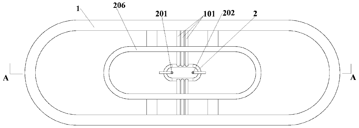 Experimental device for gas explosion teaching demonstration