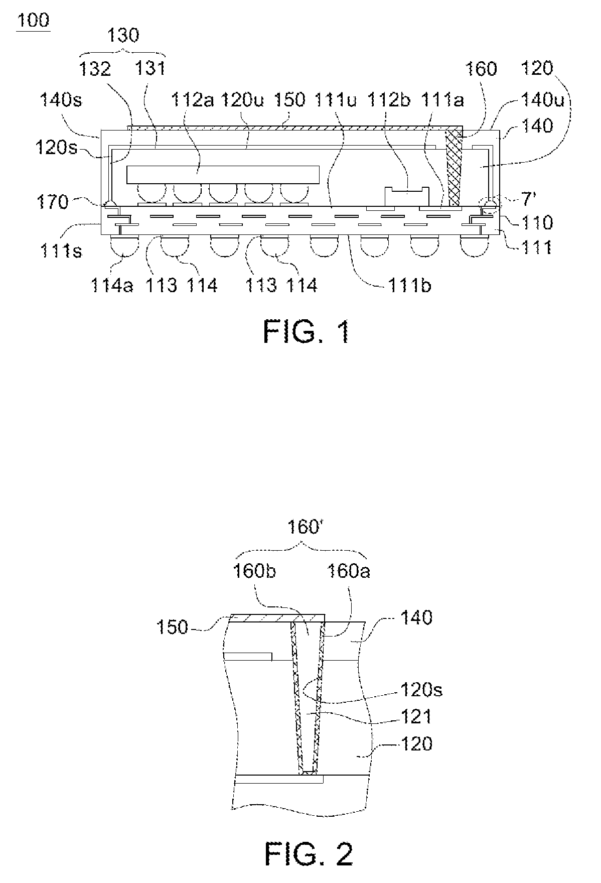 Semiconductor package integrated with conformal shield and antenna