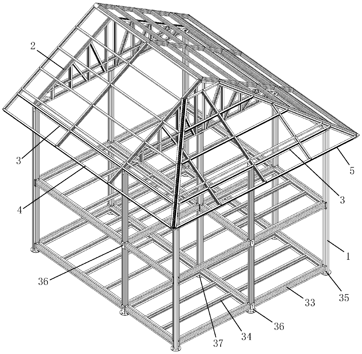 Assembled house structure