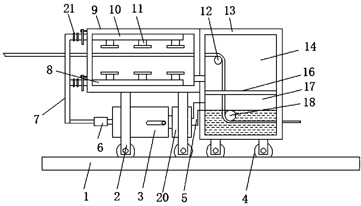 Liquid adding mechanism for wet tissue production