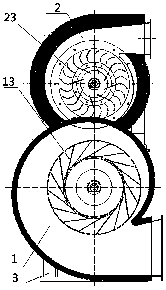 Energy storage motor cooling system fan