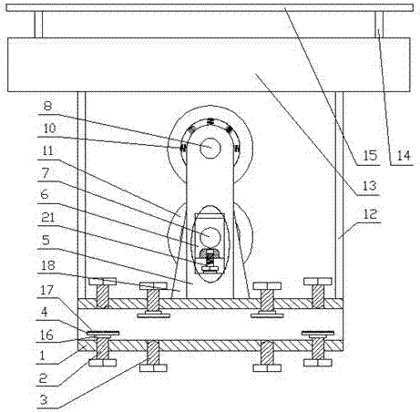 A wire pulling device for power line construction