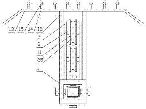 A wire pulling device for power line construction