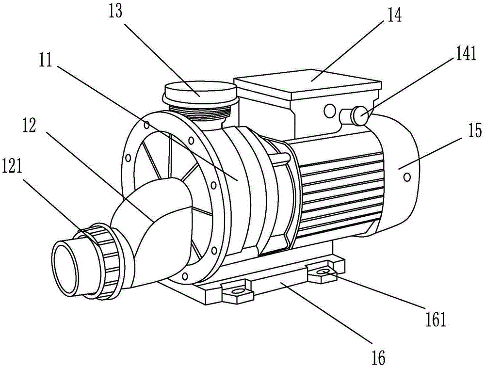 Water pump for household dish washing machine