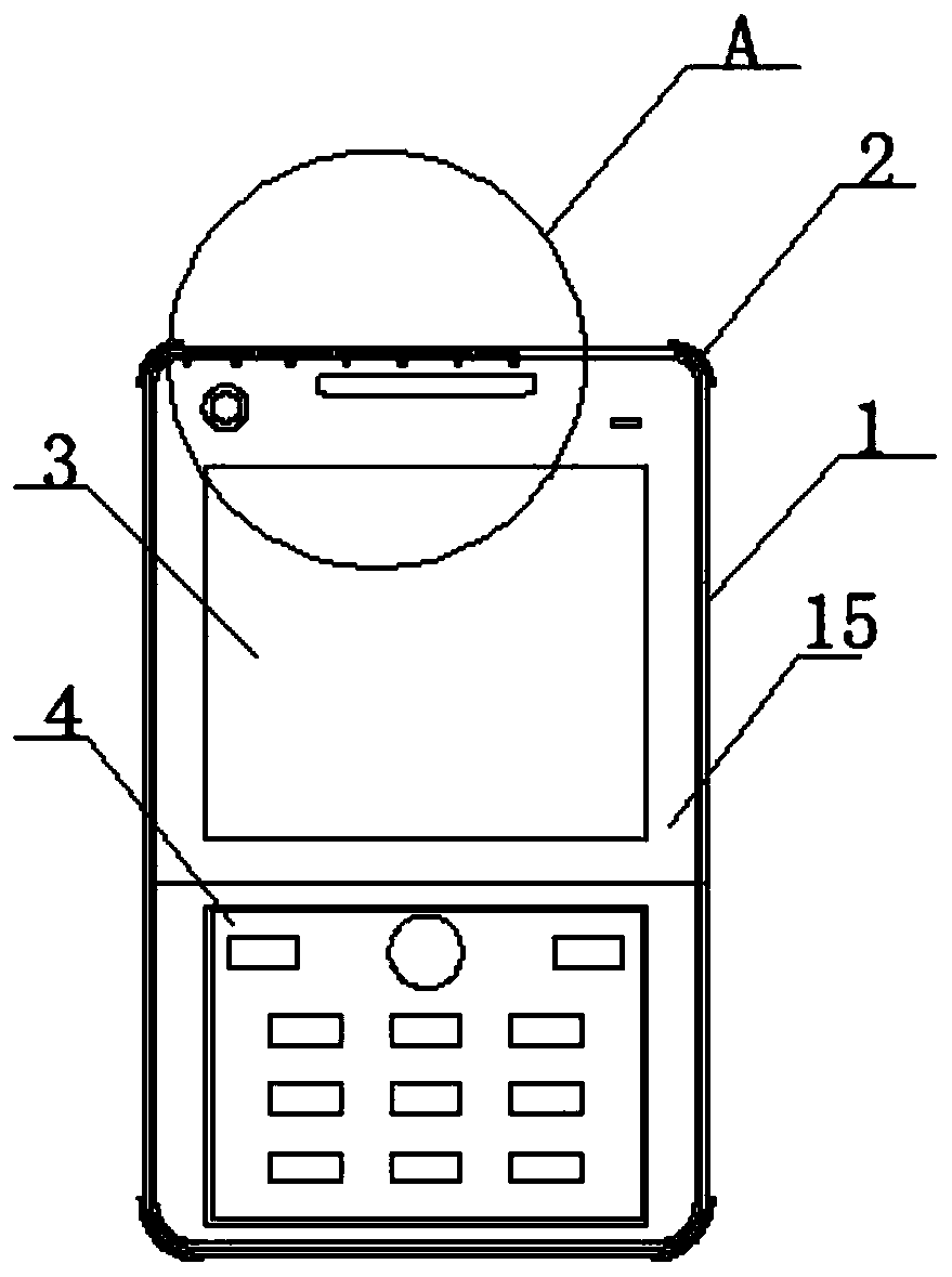 Mobile phone device with monitoring function