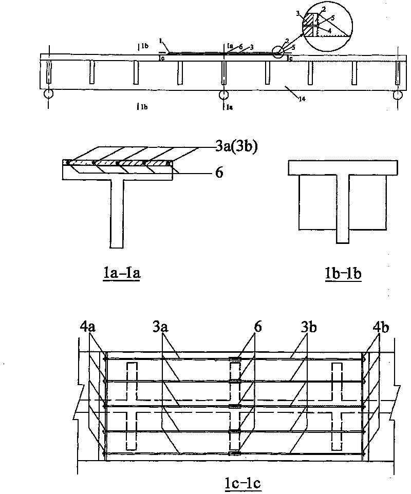 Pretensioning method for converting old simply supported beam bridge into continuous bridge
