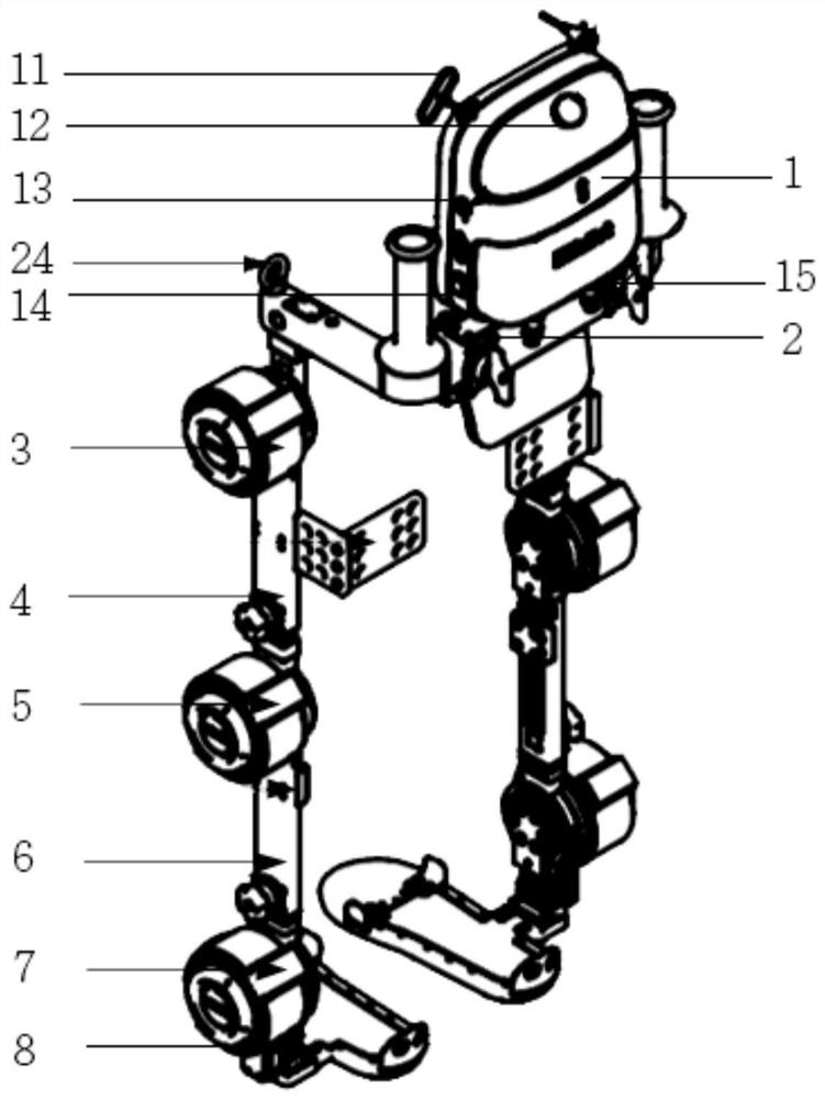 Lower limb rehabilitation training exoskeleton robot and control method thereof