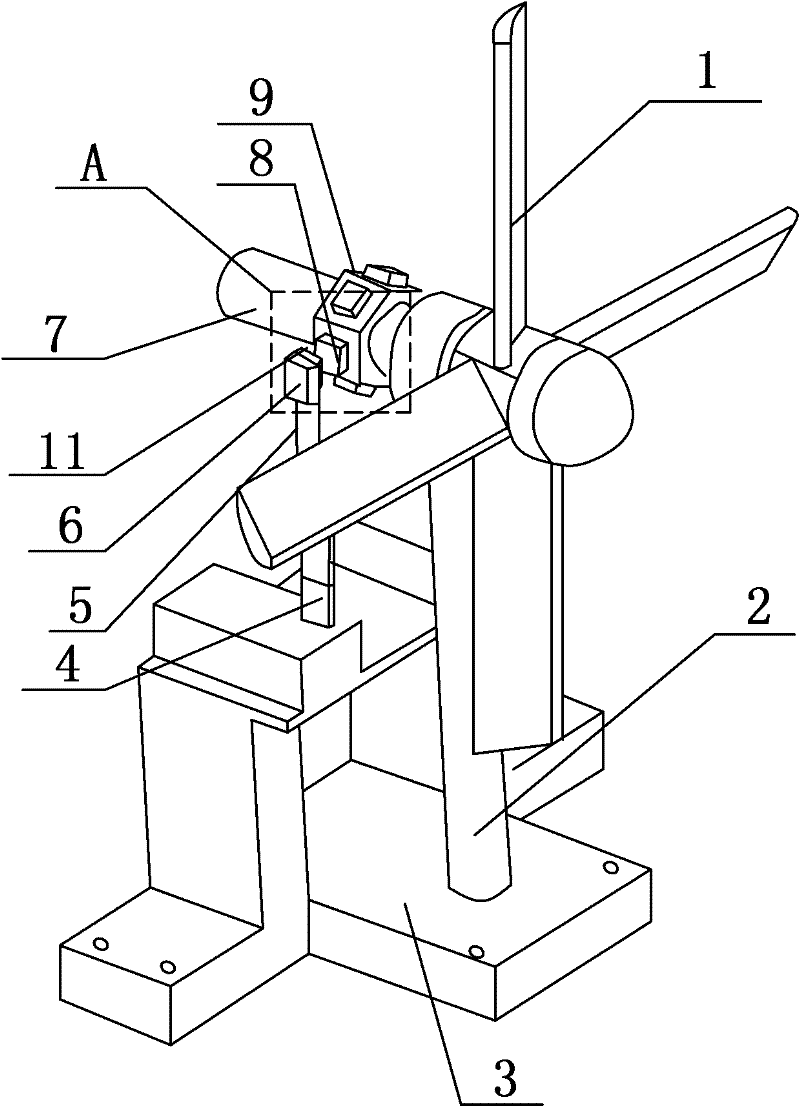 Method for collecting piezoelectric energy by wind energy and device thereof