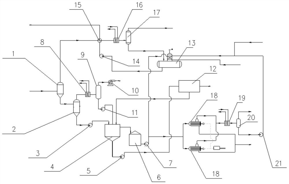 Coal gasification grey water treatment zero-discharge system