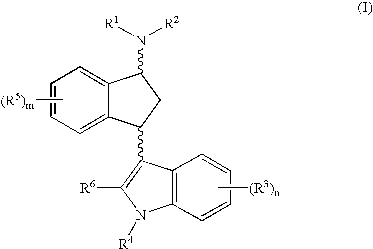 Novel indane compounds