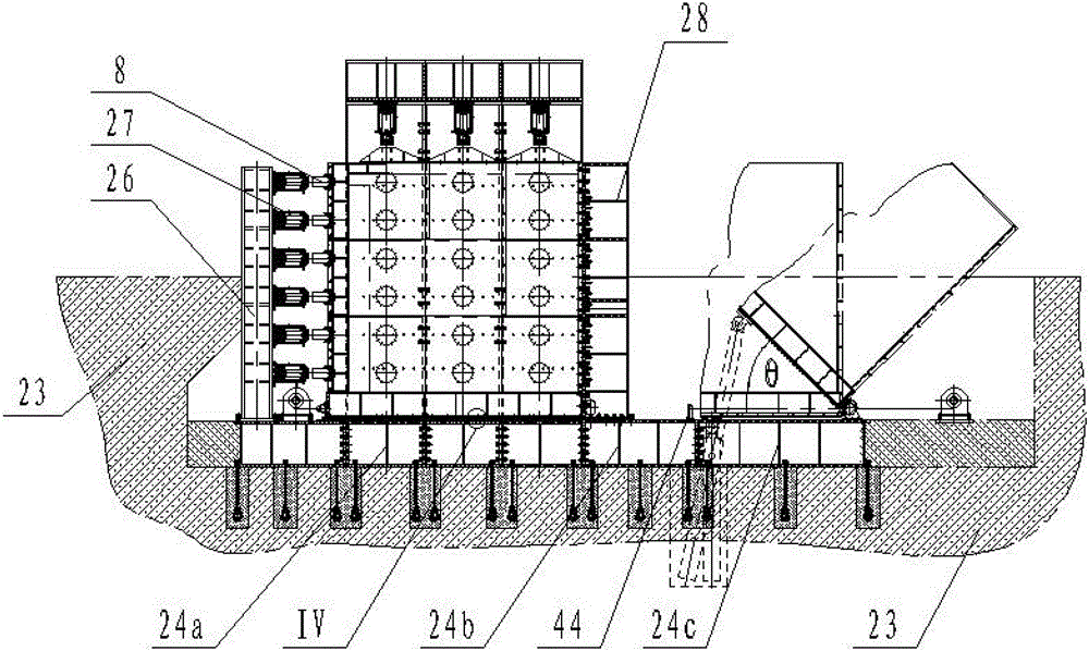 Triaxial-loading large three-dimensional similar simulation test sample box
