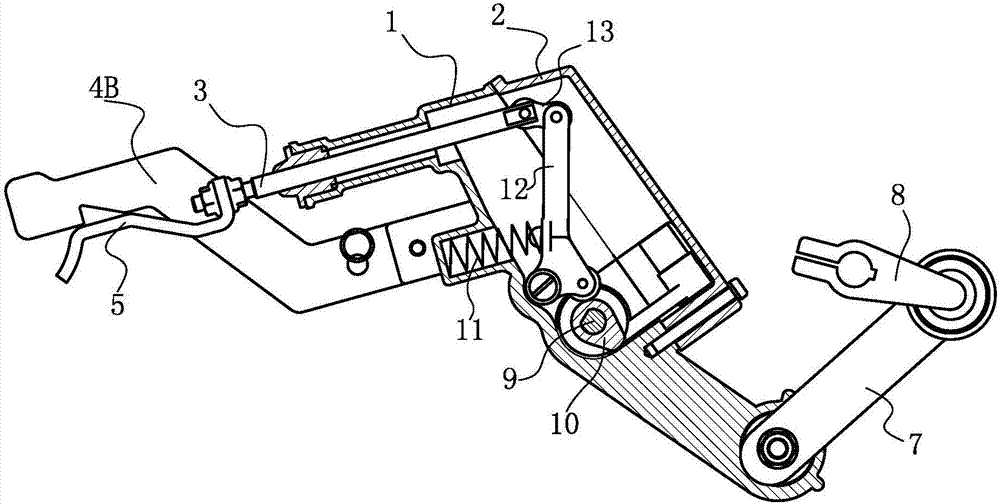 Rice pot seedling planting machine planting arm