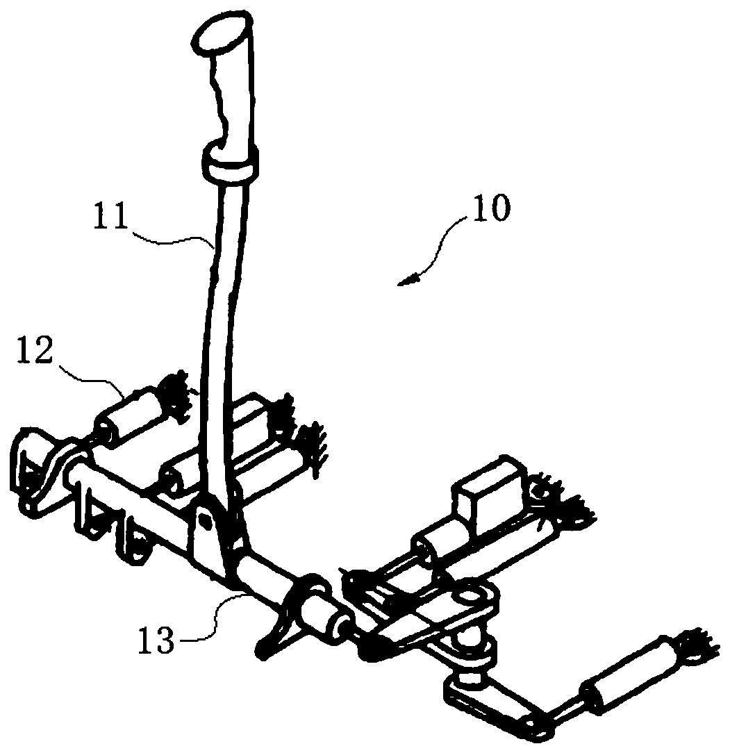 Active control method and device for airplane joystick