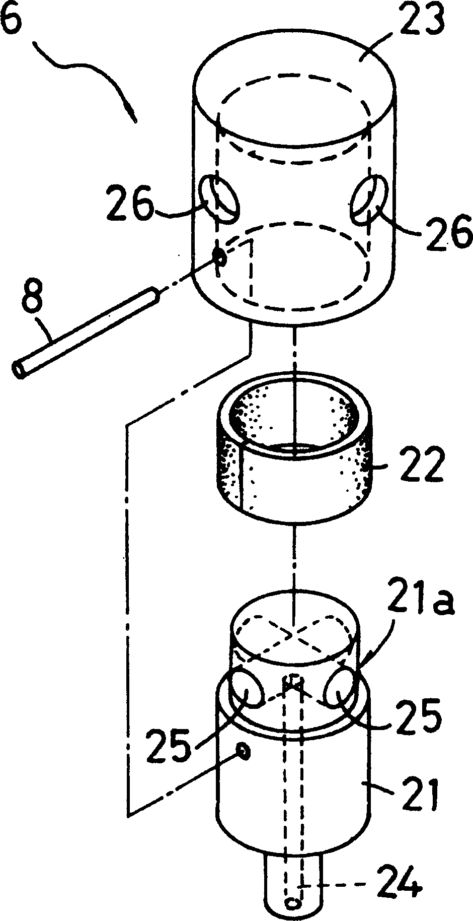 Adsorbing nozzle and mounting device of part using the same