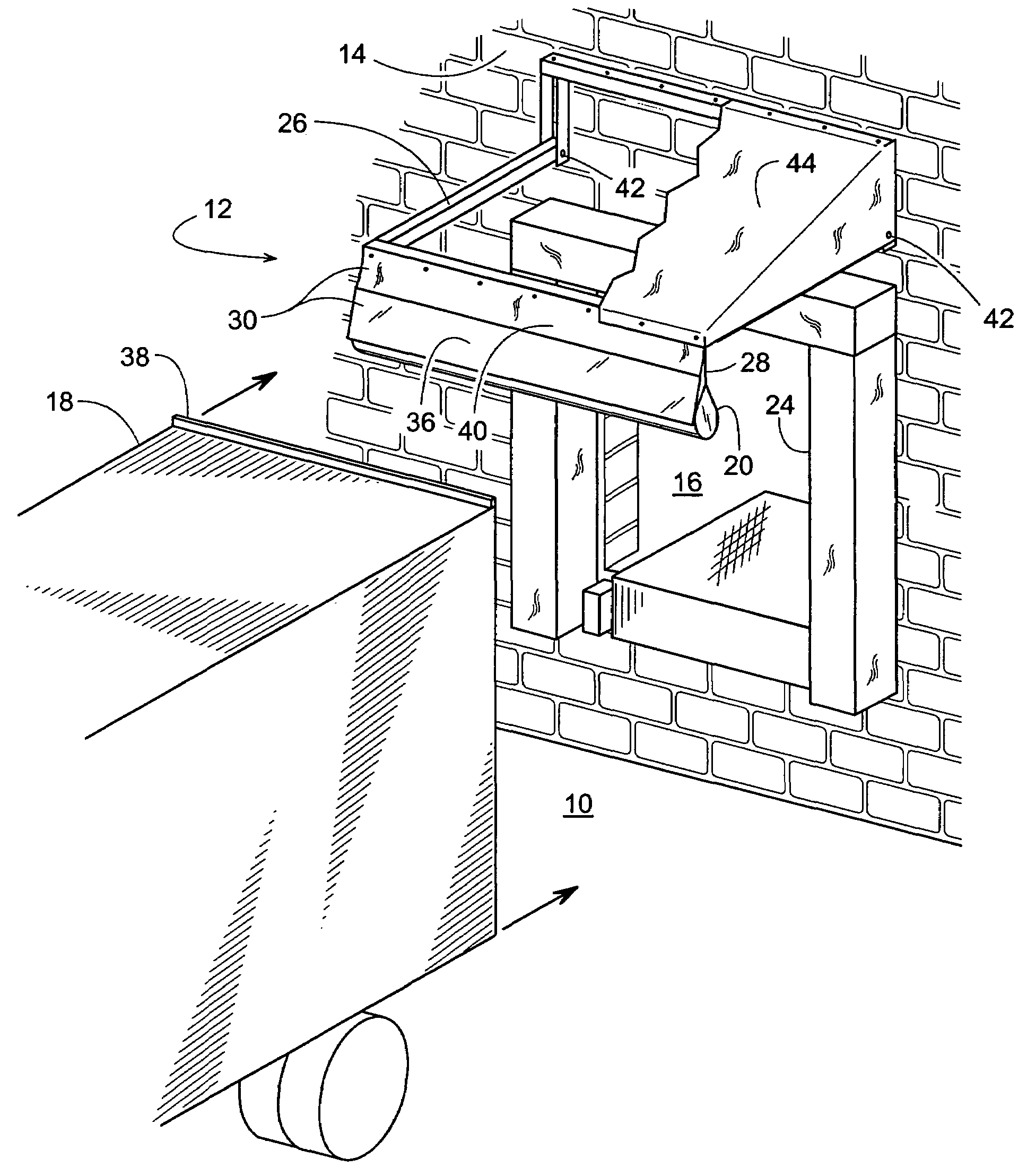 Water runoff deflector for a vehicle at a loading dock