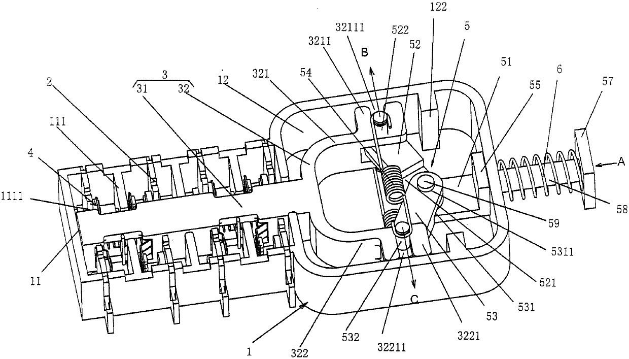 Auxiliary switch of switch device