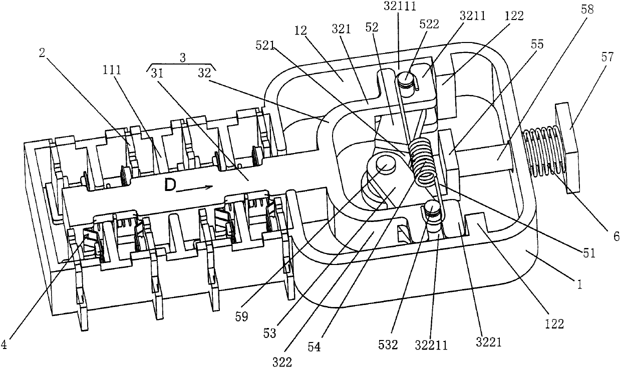 Auxiliary switch of switch device