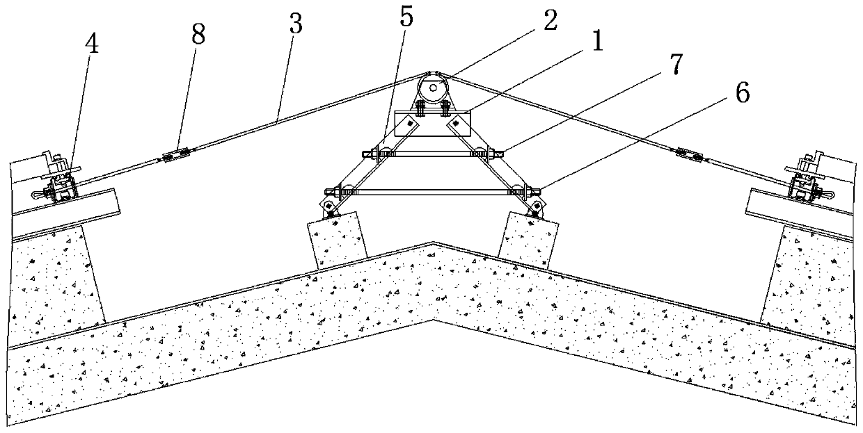 Roof connecting support system