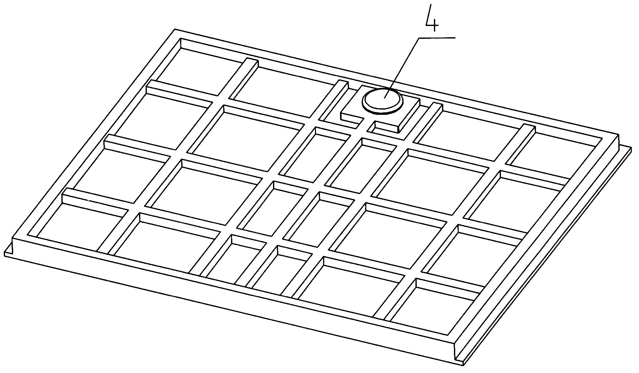 Whole bathroom frame foaming tile floor and manufacturing method thereof