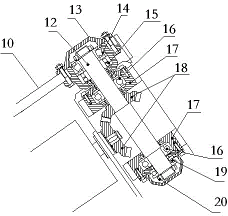 Broken belt catching device