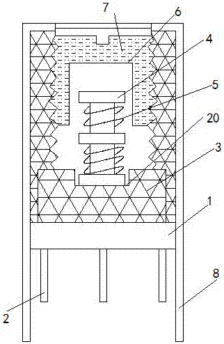 Anti-knock supporting structure of transformer