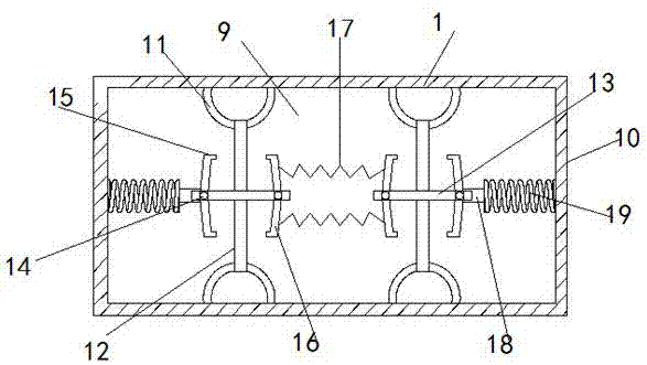 Anti-knock supporting structure of transformer