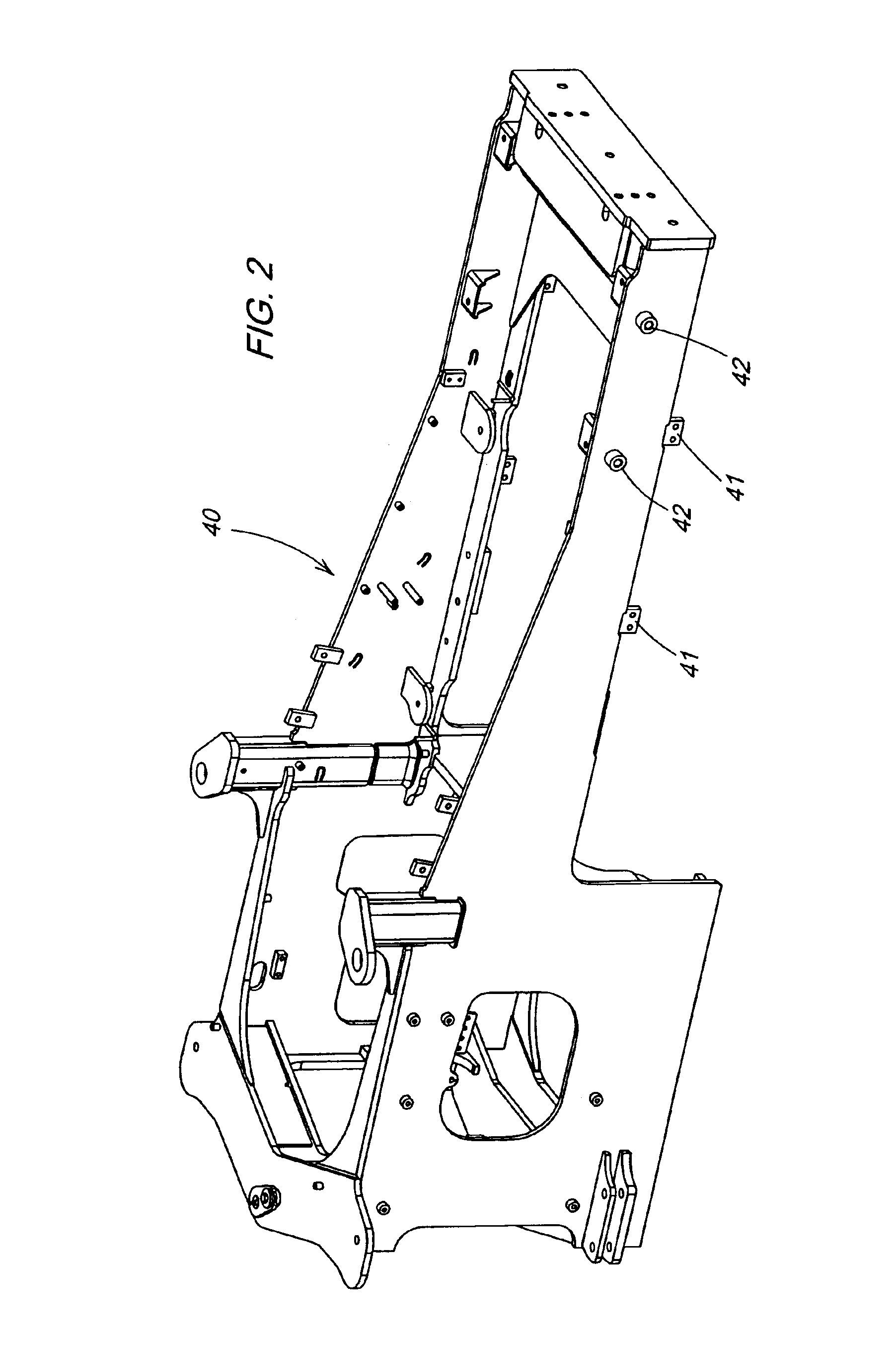 Integrated fuel tank and complementary counterweight