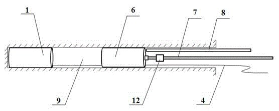 In-situ stress test method for soft rock with multi-measuring points using sensing column