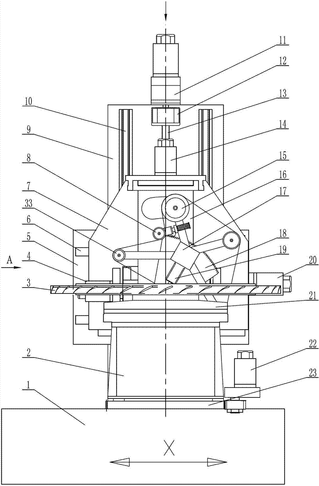 Abrasive belt grinding device applicable to inner and outer cambered surfaces of blades of aerospace blisk