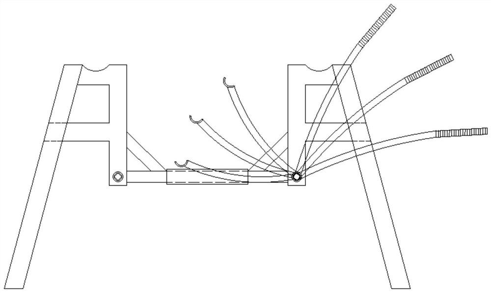 Beam steel bar conveying tool and using method thereof