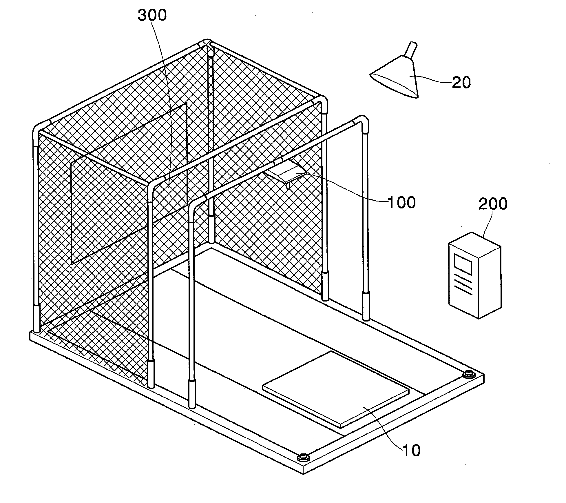 Virtual sport system for acquiring good image of ball by controlling camera according to surrounding brightness