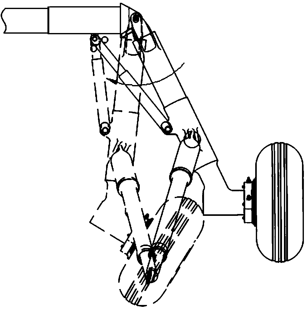 Rocker arm landing gear